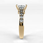 Anillo de Compromiso Riviere - Princess en oro amarillo - vista 2