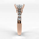 Anillo de Compromiso Riviere - Princess en oro rosa - vista 2