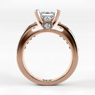 Anillo de Compromiso Riviere - Princess en oro rosa - vista 3
