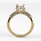 Anillo de Compromiso Lumière - Marquesa en oro amarillo - vista 3