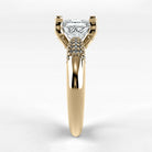 Anillo de Compromiso Lumière - Princess en oro amarillo - vista 2