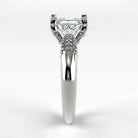 Anillo de Compromiso Lumière - Princess en oro blanco - vista 2