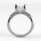 Anillo de Compromiso Lumière - Princess en oro blanco - vista 3