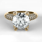 Anillo de Compromiso Lumière - Redondo en oro amarillo - vista 1