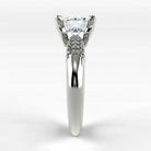 Anillo de Compromiso Lumière - Redondo en oro blanco - vista 2