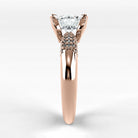 Anillo de Compromiso Lumière - Redondo en oro rosa - vista 2