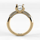 Anillo de Compromiso Lumière - Redondo en oro amarillo - vista 3