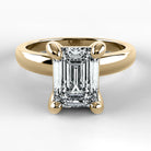 Anillo de Compromiso Verona - Esmeralda en oro amarillo - vista 1