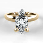 Anillo de Compromiso Verona - Marquesa en oro amarillo - vista 1