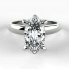 Anillo de Compromiso Verona - Marquesa en oro blanco - vista 1