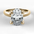 Anillo de Compromiso Verona - Oval en oro amarillo - vista 1