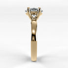Anillo de Compromiso Verona - Oval en oro amarillo - vista 2