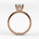 Anillo de Compromiso Verona - Oval en oro rosa - vista 3
