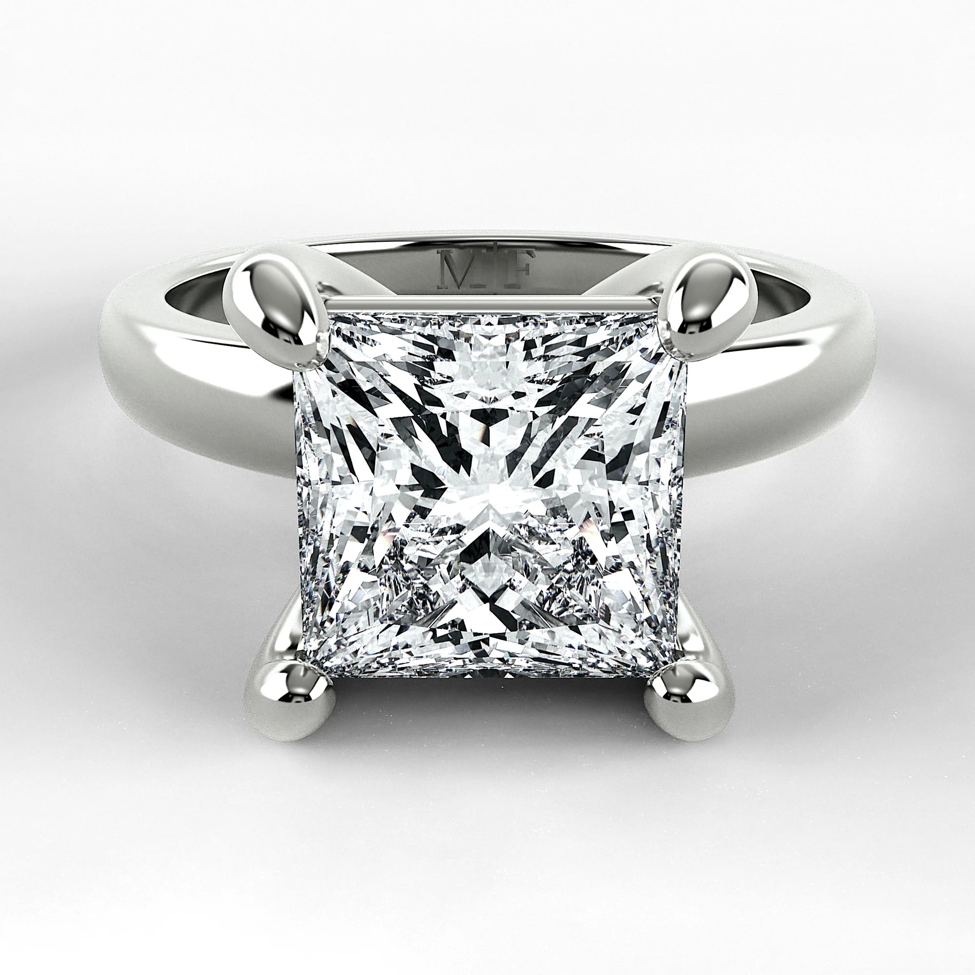 Anillo de Compromiso Verona - Princess en oro blanco - vista 1