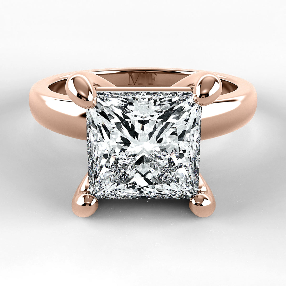 Anillo de Compromiso Verona - Princess en oro rosa - vista 1