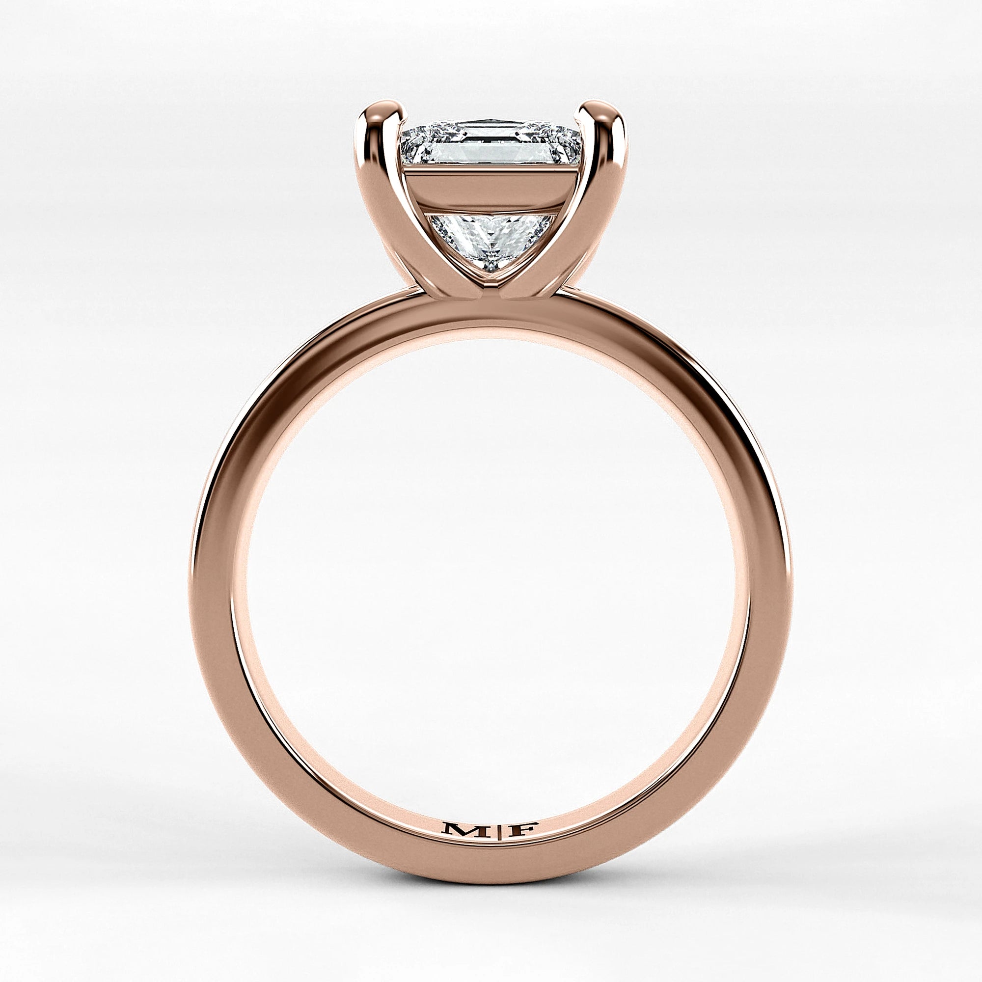 Anillo de Compromiso Verona - Princess en oro rosa - vista 3