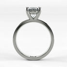 Anillo de Compromiso Verona - Redondo en oro blanco - vista 3