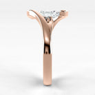 Anillo de Compromiso Giro - Marquesa en oro rosa - vista 2
