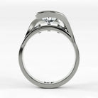Anillo de Compromiso Giro - Oval en oro blanco - vista 3