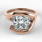 Anillo de Compromiso Giro - Princess en oro rosa - vista 1