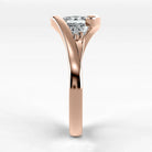 Anillo de Compromiso Giro - Princess en oro rosa - vista 2
