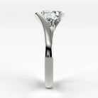 Anillo de Compromiso Giro - Redondo en oro blanco - vista 2