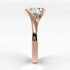 Anillo de Compromiso Giro - Redondo en oro rosa - vista 2