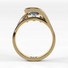 Anillo de Compromiso Giro - Redondo en oro amarillo - vista 3