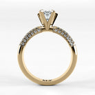 Anillo de Compromiso Corona - Marquesa en oro amarillo - vista 3