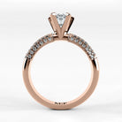 Anillo de Compromiso Corona - Marquesa en oro rosa - vista 3