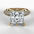 Anillo de Compromiso Corona - Princess en oro amarillo - vista 1