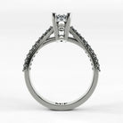 Anillo de Compromiso Destello - Marquesa en oro blanco - vista 3