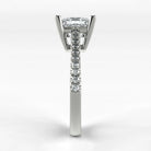 Anillo de Compromiso Destello - Princess en oro blanco - vista 2