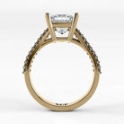 Anillo de Compromiso Destello - Princess en oro amarillo - vista 3