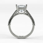 Anillo de Compromiso Destello - Princess en oro blanco - vista 3