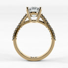 Anillo de Compromiso Destello - Redondo en oro amarillo - vista 3