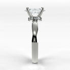 Anillo de Compromiso Radiante - Marquesa en oro blanco - vista 2