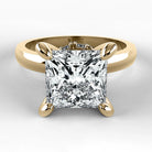 Anillo de Compromiso Radiante - Princess en oro amarillo - vista 1
