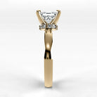 Anillo de Compromiso Radiante - Princess en oro amarillo - vista 2
