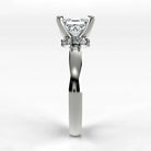 Anillo de Compromiso Radiante - Princess en oro blanco - vista 2