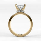 Anillo de Compromiso Radiante - Princess en oro amarillo - vista 3