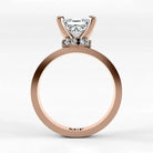 Anillo de Compromiso Radiante - Princess en oro rosa - vista 3