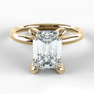 Anillo de Compromiso Esencia - Esmeralda en oro amarillo - vista 1