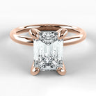 Anillo de Compromiso Esencia - Esmeralda en oro rosa - vista 1