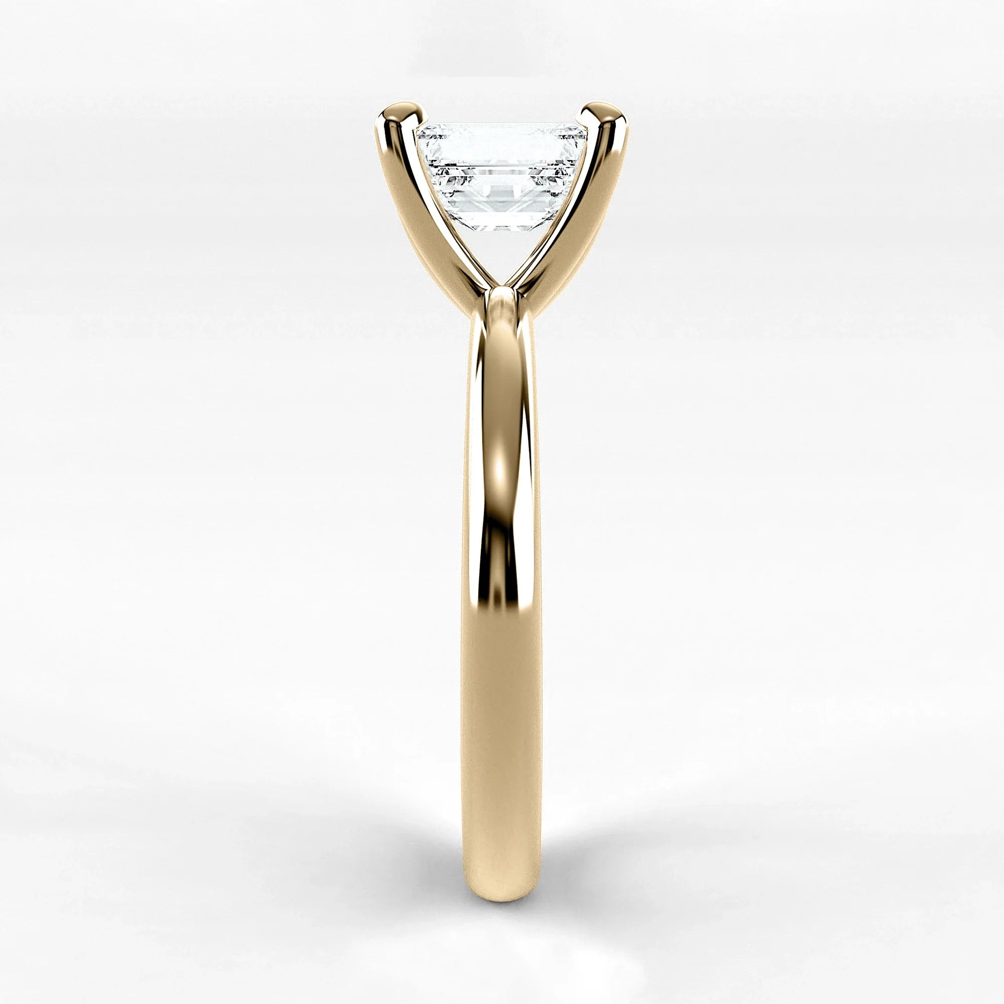 Anillo de Compromiso Esencia - Esmeralda en oro amarillo - vista 2