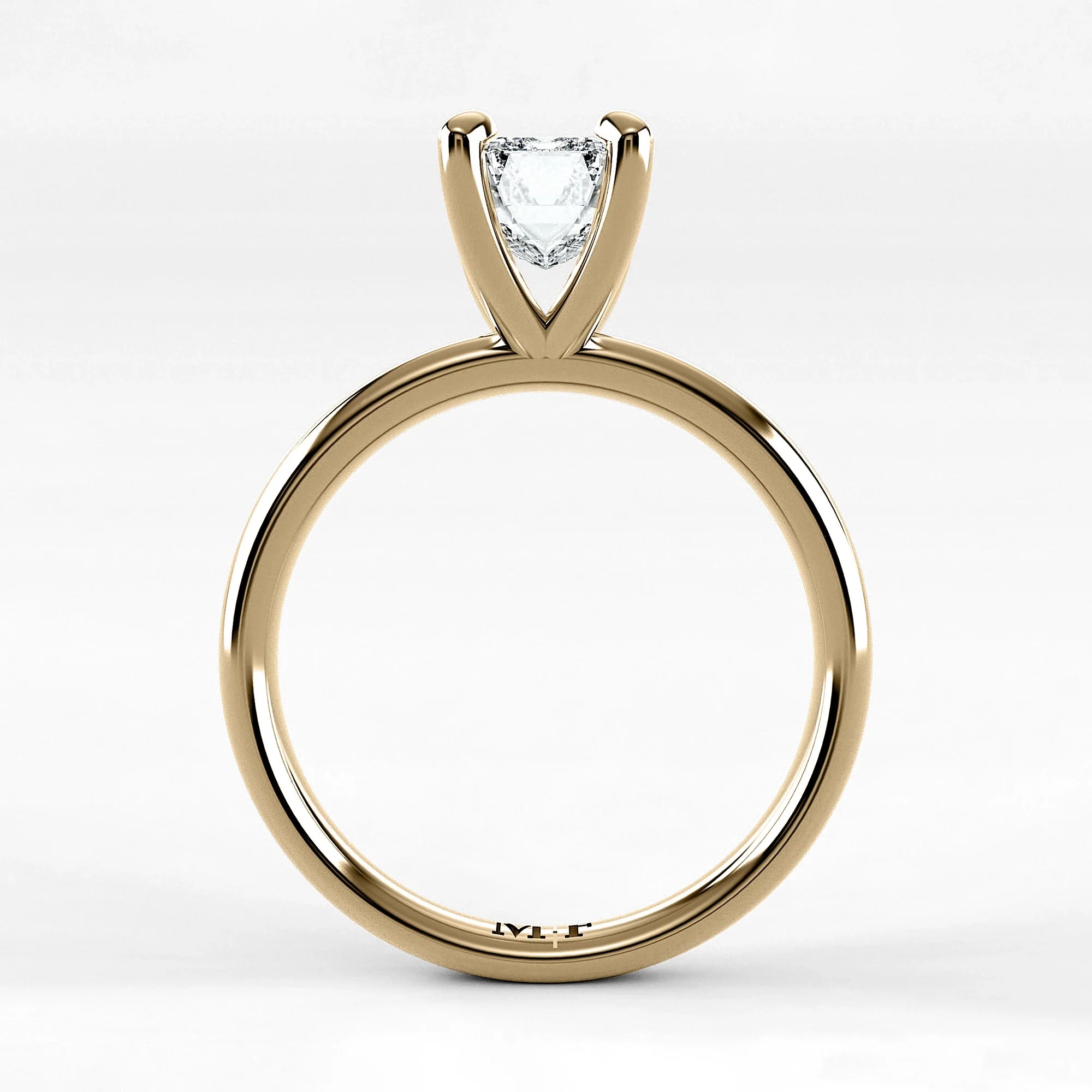Anillo de Compromiso Esencia - Esmeralda en oro amarillo - vista 3