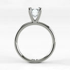 Anillo de Compromiso Esencia - Esmeralda en oro blanco - vista 3