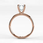Anillo de Compromiso Esencia - Esmeralda en oro rosa - vista 3