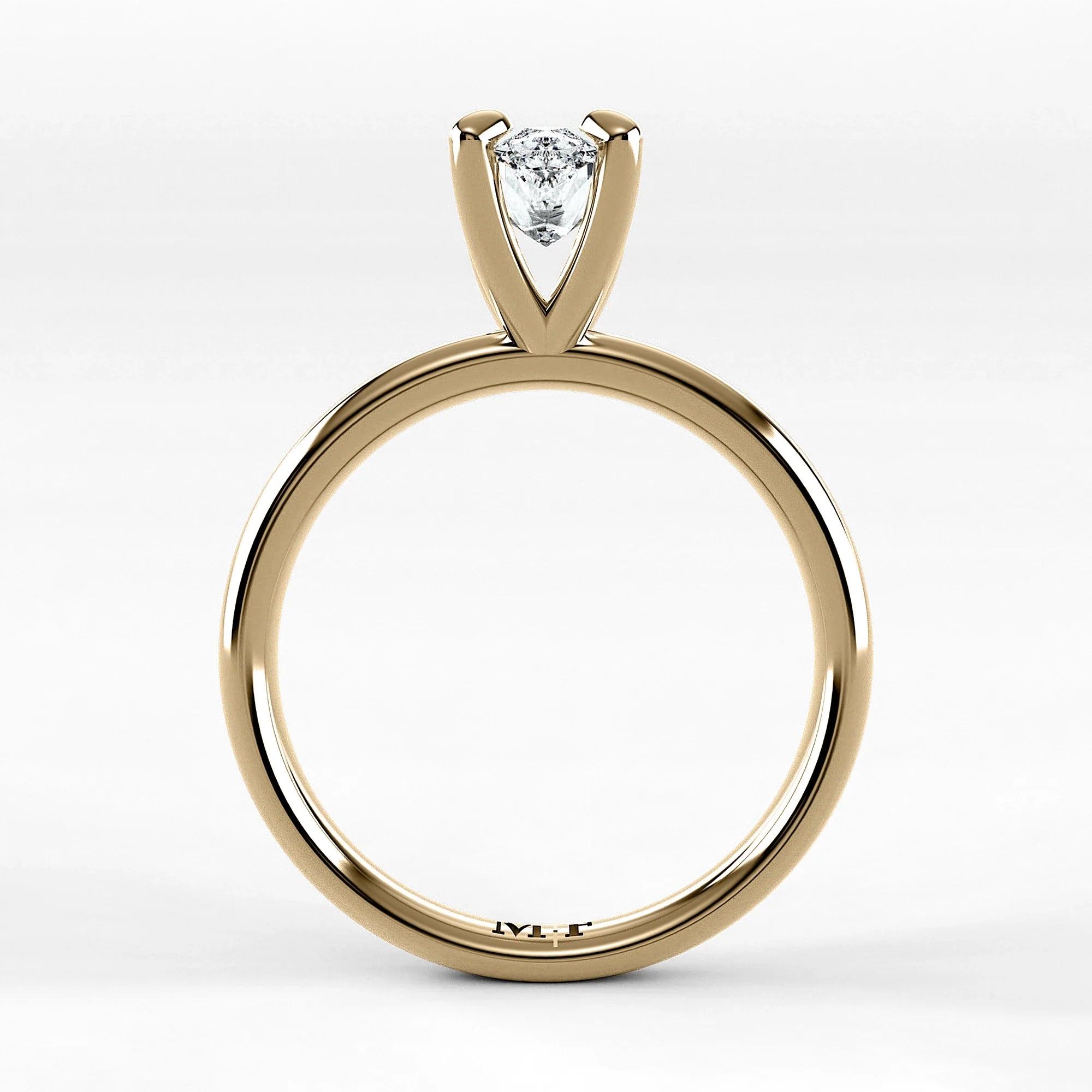 Anillo de Compromiso Esencia - Marquesa en oro amarillo - vista 3