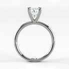 Anillo de Compromiso Esencia - Oval en oro blanco - vista 3